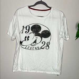 Disney White Cotton Tee Shirt